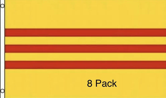 PACK of  8 South Vietnamese Flag 3x5 ft RVN Republic Saigon Vietnam War