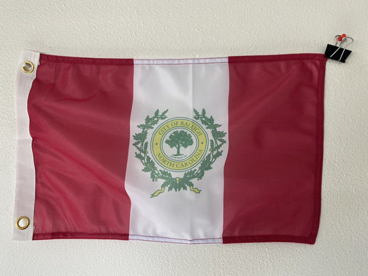 12" x 18" City of Raleigh, North Carolina Polyester Flag Banner-Z19