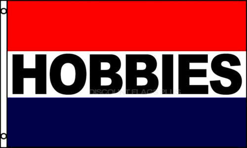 HOBBIES Flag 3x5 Polyester-New