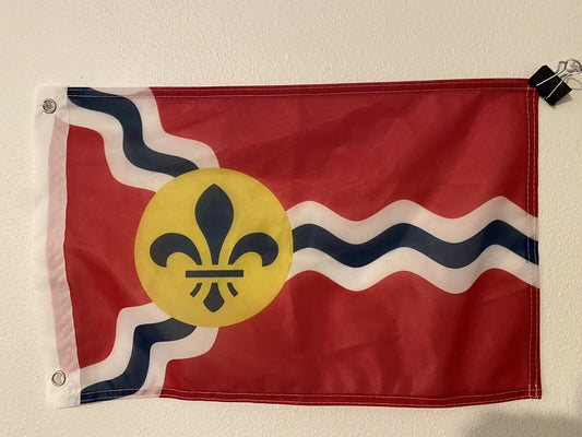 12" x 18" St Louis Flag 12x18 City of Saint Louis Missouri Banner Grommets 12