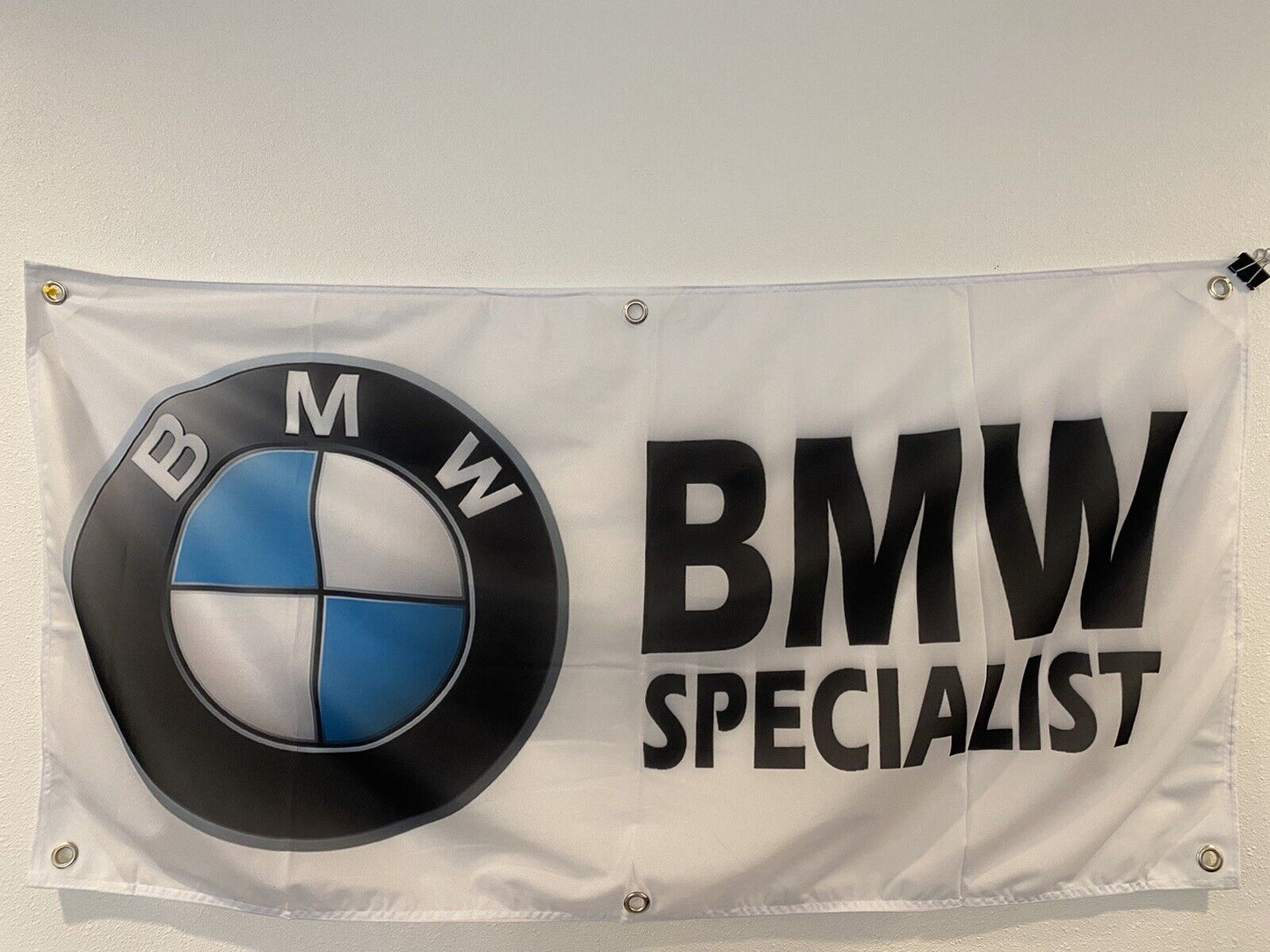 2x4 ft BMW SPECIALIST Banner  Sign -Super Polyester Fabric-New Z24