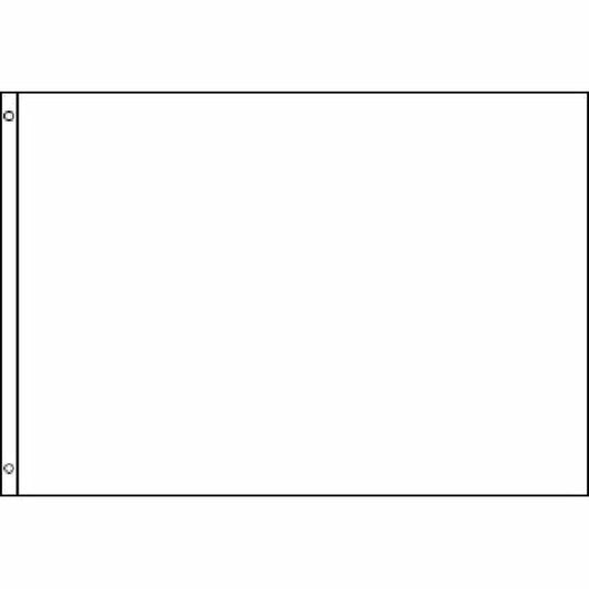 PACK OF 30 SOLID WHITE FLAG 2 x 3 Feet -WHOLESALE