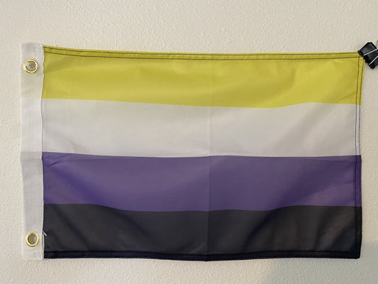 Non-Binary Pride Flag 12" x 18"  Pride Flag LGBT Z22