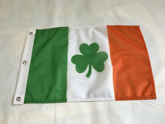 12x18 12"x18" Irish Ireland Shamrock Clover Boat Car Flag Banner 3 Grommets3-Z12
