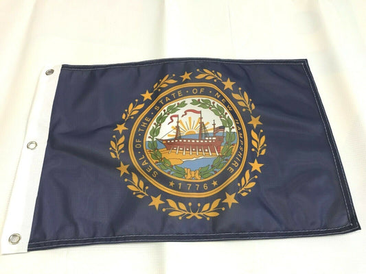 12x18 12"x18" State of New Hampshire Polyester Flag Boat Car Garden  Grommets 4