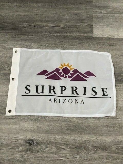 12" x 18"  City Surprise, Arizona Flag  12x18 Banner Brass Grommets43