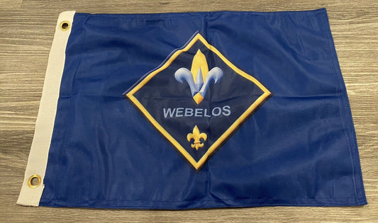 12" x18"  12 x 18 2-Ply Double-Sided 2-Ply Boy Scout Webelos Flag Cub Scout BSA