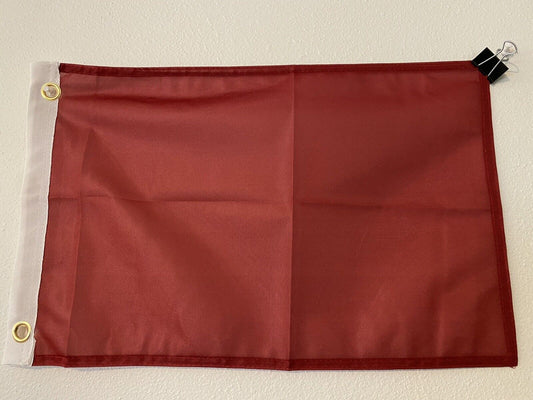 Burgundy- 12"x18" Burgundy Solid Color Super Polyester Flag-On Sale!5