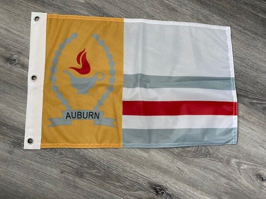 12 x 18 12" x 18" City Auburn, Alabama Flag Banner Grommets41