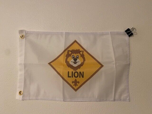 12 x 18 12" x 18" Cub Scout Rank Tiger, Wolf, Bear Flag Polyester Flag-New