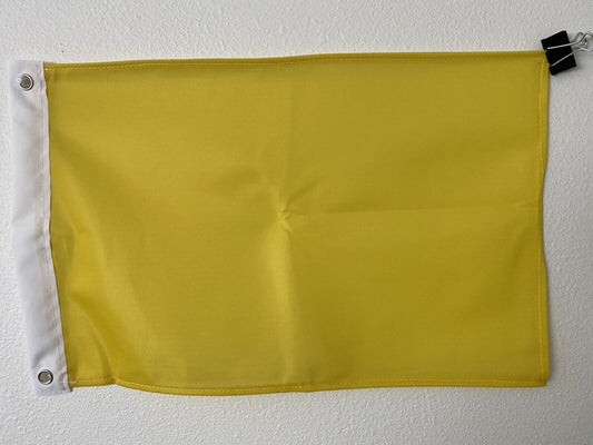 Yellow- 12"x18" Yellow Solid Color Super Polyester Flag-On Sale 12