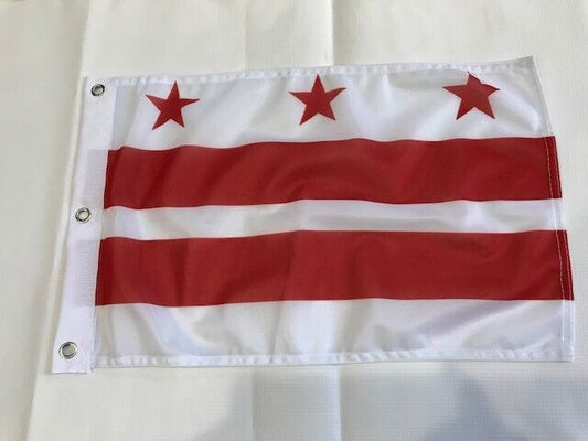 12x18 12"x18" State of Washington DC Super Poly Flag Grommets Boat Car Garden 11