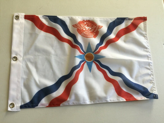 12" x 18"  ASSYRIA FLAG NEW ASSYRIAN FLAGS 12x18 BANNER SIGN 17