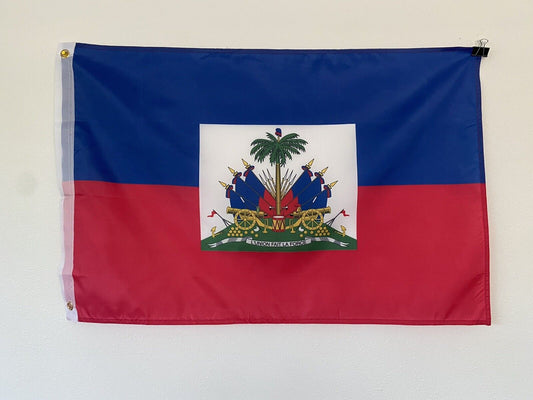 2' x 3' Haiti 100D Polyester Boat Car Flag Z25