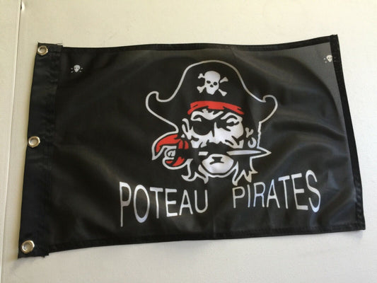 12x18 Jolly Roger Pirate Poteau Pirates Flag 12" x 18" Banner Brass Grommets 21