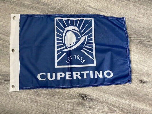 12 x 18 12" x 18" City Cupertino, California Flag Banner Grommets34