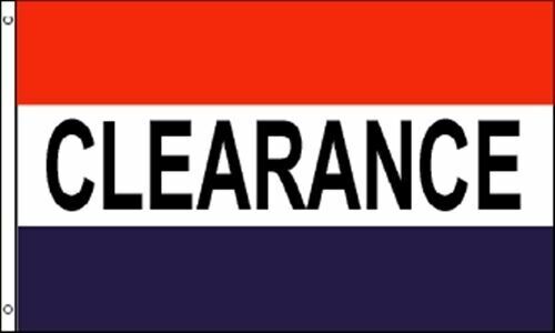 CLEARANCE SALE Flag Banner 3x5 ft Business Sign Shop Store Special Promotion-New