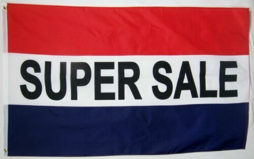 SUPER SALE Flag Store Banner Advertising Pennant Business Sign New 3x5