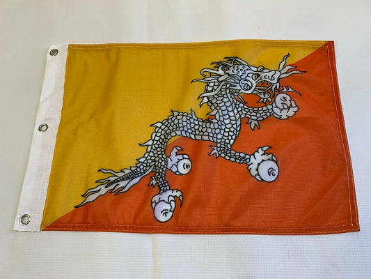 12x18 12"x18" Bhutan Indoor / Outdoor Premium Quality Boat Grommets Flag-16,Z37
