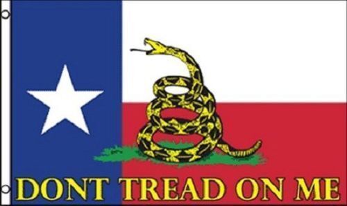 2 Flags- Texas Gadsden Poly Flag 3'x5'  Don't Tread on Me Tea Party Rattlesnake