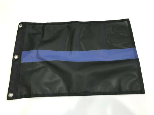12x18  Police Thin Blue Line Super Polyester Boat Car Flag 12"x18" 42-Z16