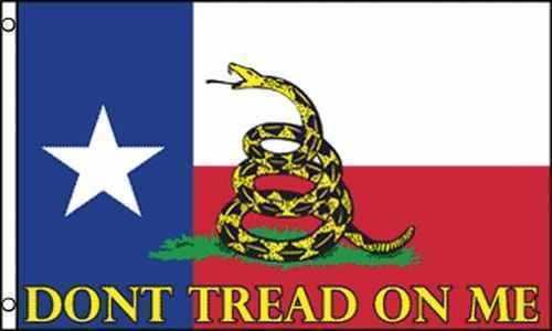 3x5 Gadsden Texas Flag 3ftx5ft Don't Tread on Me Tea Party Texas Rattlesnake