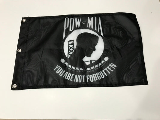 12x18 12"x18" POW MIA  Prisoner of War Sleeve Flag Boat Car Garden-Bx. M