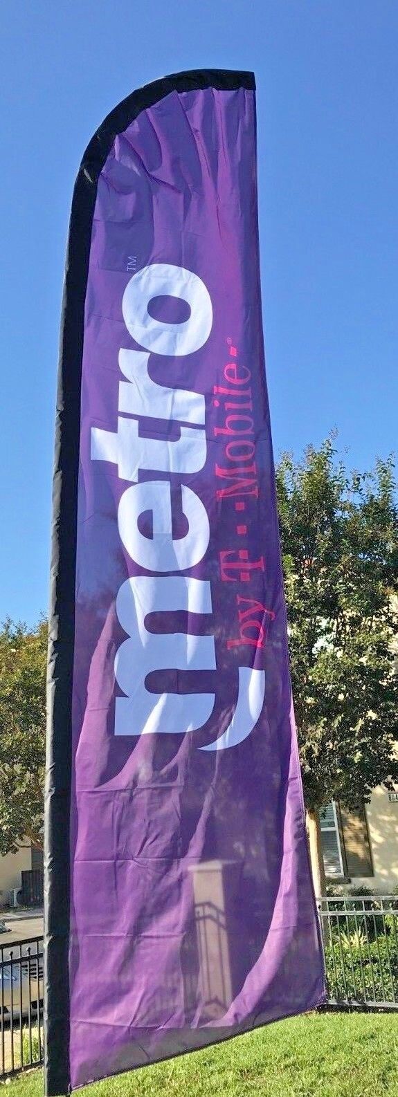 Metro by T Mobile  SWOOPER FLAG- Windless Flag only-Purple-On Sale!