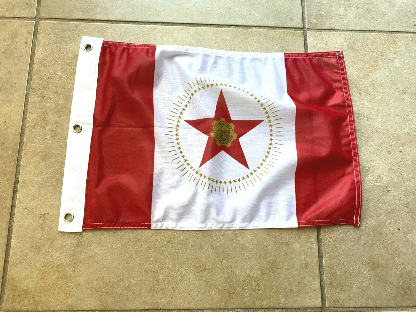 12 x 18 12" x 18" City Birmingham, Alabama Flag Banner Grommets31