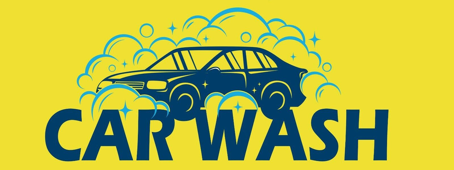 3ft x 8ft Car Wash Vinyl Banner- New-Free Shipping